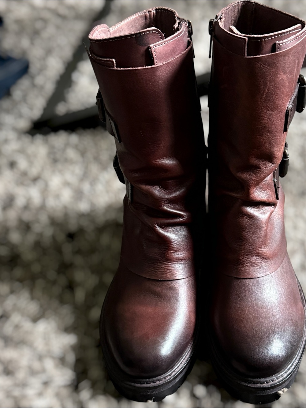Vintage Foundry Co. Leather Buckle Boots Brown US 8 - Picture 4 of 14